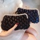 Celebrity temperament rhinestone clutch bag