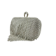 Mini fringed and diamond-encrusted dinner bag