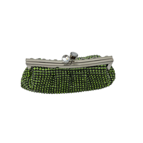 Luxury Rhinestone Dinner Clutch(Green)