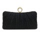 Black Pleats holding a party bag