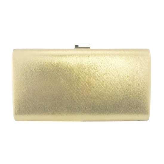 golden PU cross-body one shoulder solid color bag