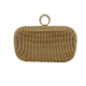 Golden Diamond-encrusted rhinestone hand bag