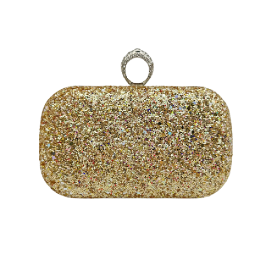 Golden Winky dinner clutch