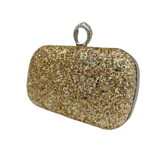 Golden Winky dinner clutch