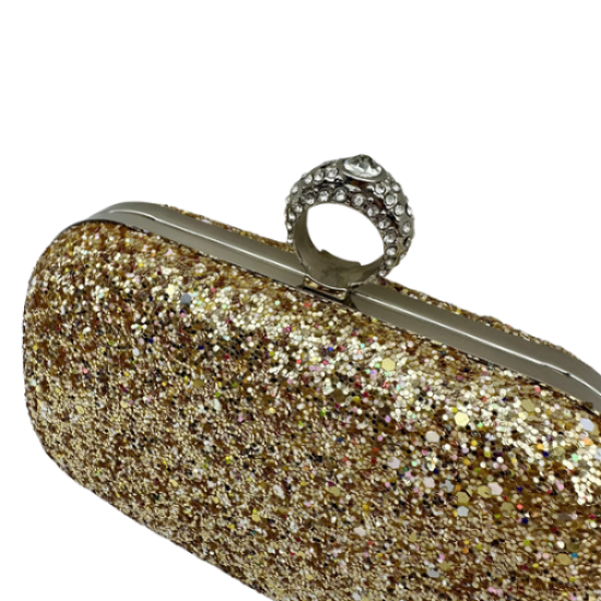 Golden Winky dinner clutch